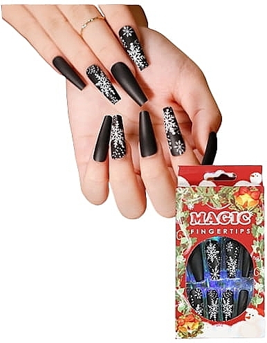 Christmas Nail Tips, 24 pcs - Deni Carte — photo N2