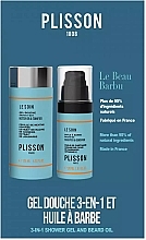 Fragrances, Perfumes, Cosmetics Set - Plisson Handsome Beard (sh/gel/125 ml + beard/oil/30 ml)