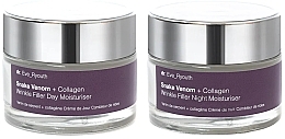 Fragrances, Perfumes, Cosmetics Night Face Cream Set - Dr. Eve_Ryouth Snake Venom + Collagen Wrinkle Filler Night Moisturiser