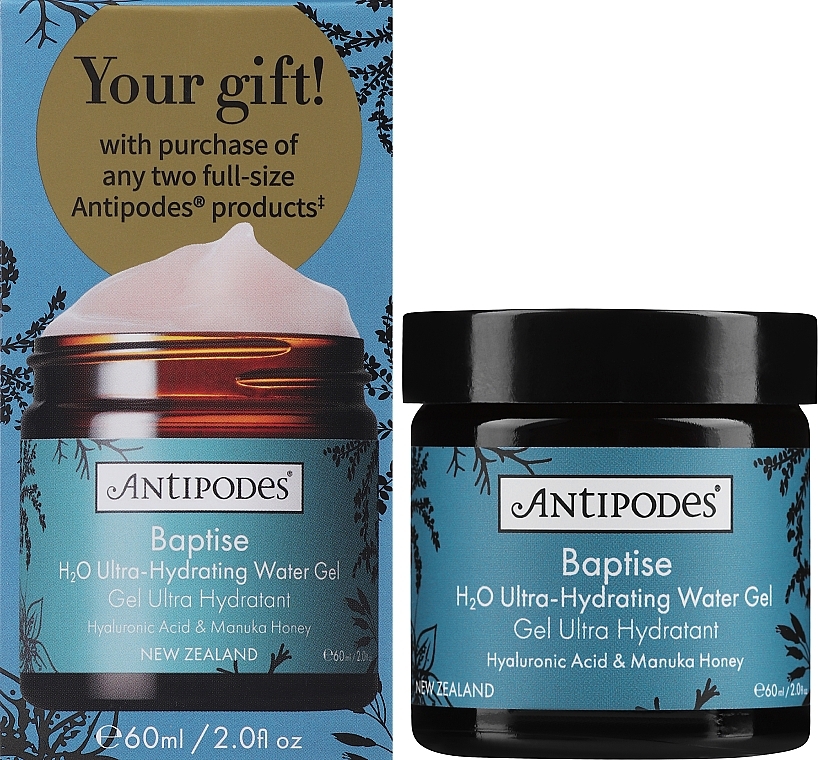 GIFT! Moisturizing Face Gel - Antipodes Baptise H2O Ultra-Hydrating Water Gel — photo N2