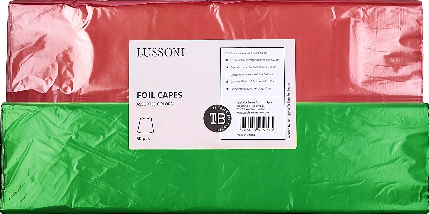Foil Capes, red+green - Lussoni Foil Capes — photo N1