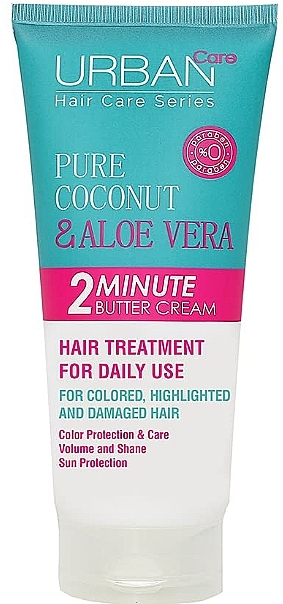 Two-Minute Butter Cream for Hair Color Protection - Urban Pure Coconut & Aloe Vera Butter Cream — photo N1