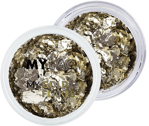 Nail Art Gold Flakes - MylaQ My Gold Flakes — photo N1