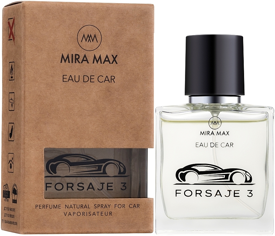 Car Perfume - Mira Max Eau De Car Forsaje 3 Perfume Natural Spray For Car Vaporisateur — photo N11