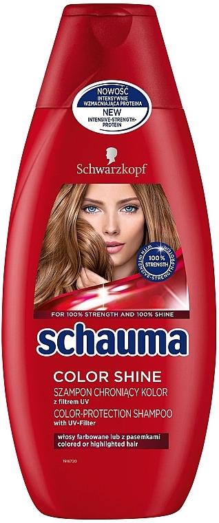 Hair Shampoo "Color Shine" for Colored Hair - Schwarzkopf Schauma Shampoo — photo N3