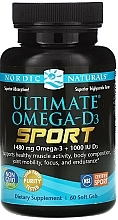 Dietary Supplement "Omega D3 Sport", 1480 mg - Nordic Naturals Ultimate Omega-D3 Sport — photo N1