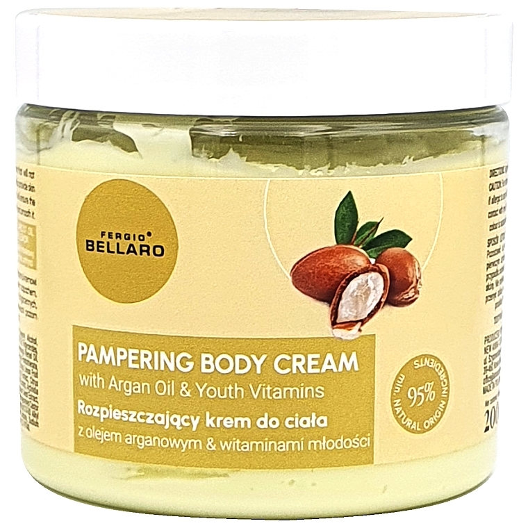 Argan Oil Body Care Cream  - Fergio Bellaro Pampering Body Cream — photo N1