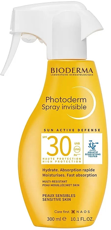 Face & Body Invisible Sunscreen Spray - Bioderma Photoderm Invisible Spray SPF30 — photo N2