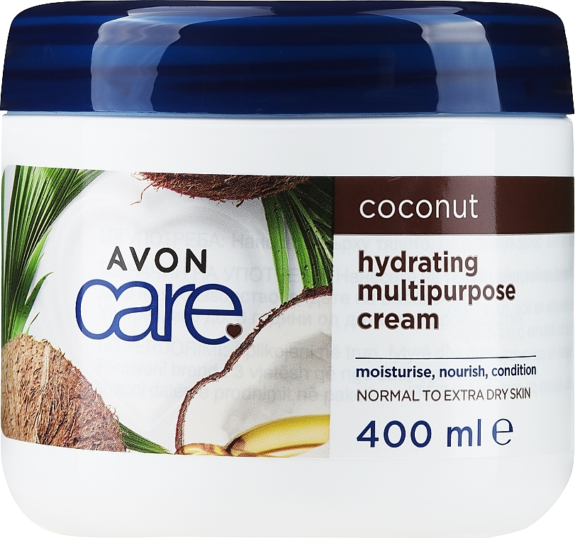 Multifunctional Regenerating Face, Hand and Body Cream with Coconut Oil - Avon Care Coconut Hydrating Multipurpose Cream — photo N1