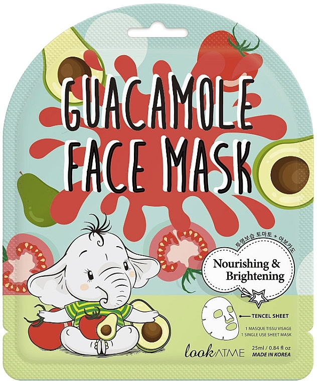 Guacamole Face Sheet Mask - Look At Me Guacamole Face Mask — photo N1
