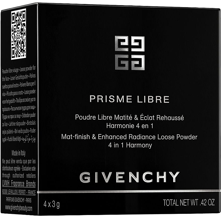 Loose Powder - Givenchy Prisme Libre Mat-finish & Enhanced Radiance Loose Powder 4in1 Harmony (4 x 3 g) — photo N8