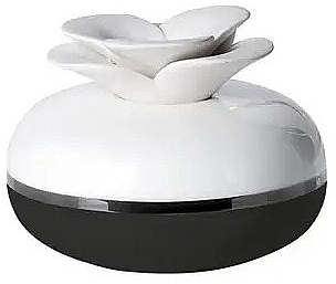 Porcelain Diffuser without Filler - Millefiori Milano Air Design Black Flower — photo N1