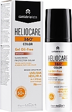 Sun Protection Water-Based Tinted Gel - Cantabria Labs Heliocare 360 Gel Oil Free Color — photo N2