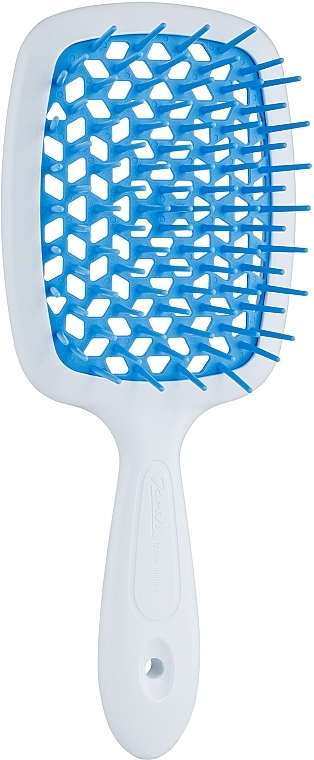 Hair Brush, white and blue - Janeke Superbrush — photo N1