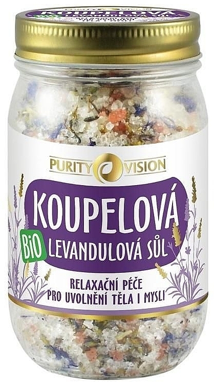 Lavender Bath Salt - Purity Vision Bio Lavander Bath Salt — photo N1