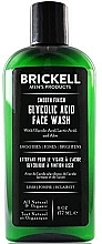 Fragrances, Perfumes, Cosmetics Face Cleanser with Glycolic Acid - Brickell Men's Products Smooth Finish Glycolic Acid Face Wash