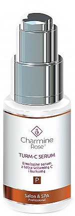 Emulsion Serum with Tetravitamins & Turmeric - Charmine Rose Turm-C Serum — photo N1