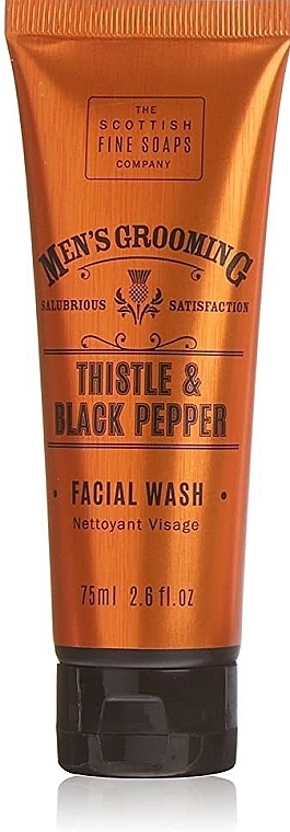 Set - Scottish Fine Soaps Mens Grooming Thistle & Black Pepper Travel Bag (sh/gel/75ml + f/wash/75ml + a/sh/balm/75ml + f/cr/75ml + towel + bag) — photo N14