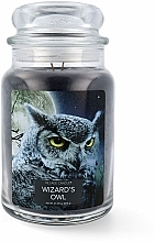 Fragrances, Perfumes, Cosmetics Scented Candle 'Wizards Owl', glass lid - Village Candle Wizards Owl