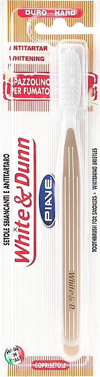 White & Dunn Toothbrush, hard, beige - Piave Toothbrush — photo N1