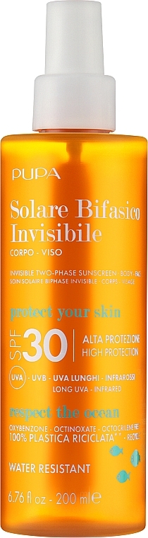 Two-Phase Sunscreen SPF 30 - Pupa Two-Phase Sunscreen SPF 30 — photo N1