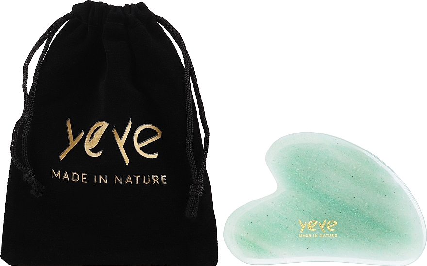 Gua Sha Face Massager, green jade - Yeye — photo N2