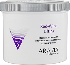 Fragrances, Perfumes, Cosmetics Lifting Alginate Mask with Red Wine Extract - Aravia Professional Red-Wine Lifting