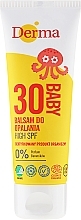 Fragrances, Perfumes, Cosmetics Highly-Protective Baby Sunscreen Balm - Derma Eco Baby Sun Screen High SPF30