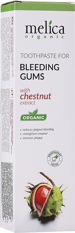 Chestnut Extract Toothpaste - Melica Organic  — photo N2