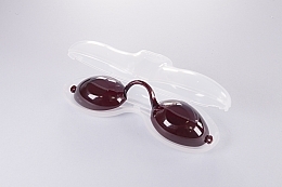 Tanning Glasses, Full Eye Protection from UV Spectrum, individually wrapped, dark red - Lessian UV&Laser Eye Ptotection	 — photo N1
