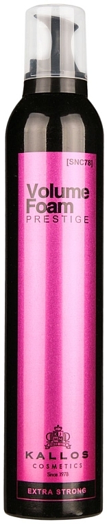 Professional Volumizing Foam - Kallos Cosmetics Prestige Extra Strong Hold Professional Volume — photo N1