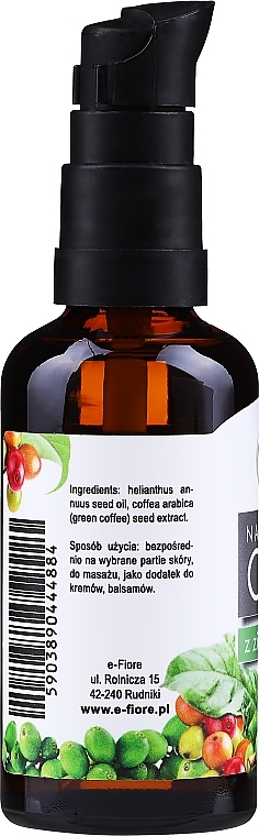 Anti-Cellulite Oil with Green Coffee Extract (with dispenser) - E-Fiore Natural Oil — photo N2
