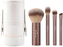 Makeup Brush Set, 4 pcs - Luvia Cosmetics Mini Prime Vegan Brush Set — photo N5