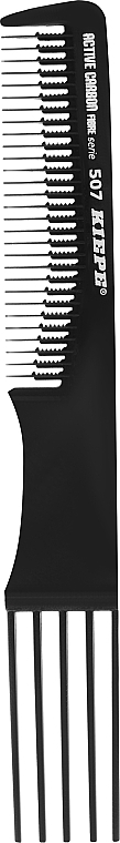 Fork Comb, 195 mm - Kiepe Active Carbon Fibre 507 Hair Comb — photo N1