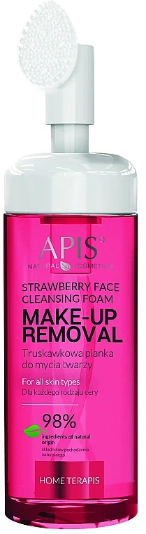 Face Cleansing Foam - APIS Professional Home Terapis Make-Up Removal Strawberry Face Cleansing Foam — photo N1