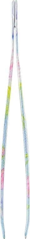 Tweezers "Flower", blue and pink - Zauber — photo N2