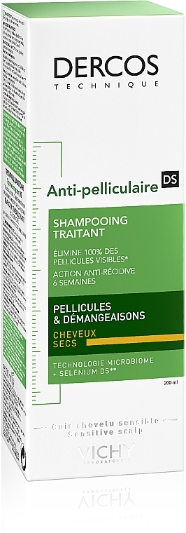 Anti-Dandruff Shampoo for Dry Hair - Vichy Dercos Anti-Dandruff Treatment Shampoo — photo N2