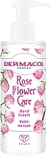 Hand Cream, with dispenser - Dermacol Rose Flower Care Hand Cream — photo N1
