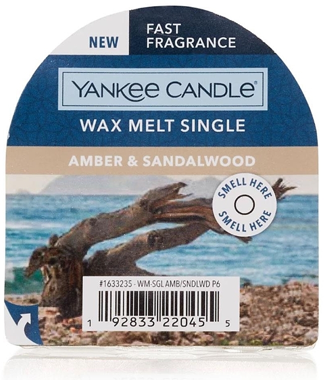 Scented Wax Melts - Yankee Candle Wax Melt Amber & Sandalwood — photo N2