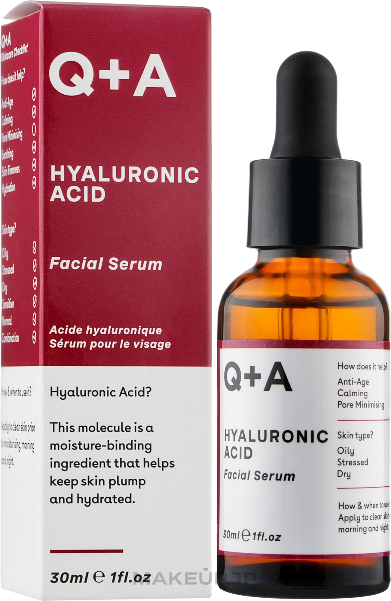 Hyaluronic Acid Face Serum - Q+A Hyaluronic Acid Facial Serum — photo 30 ml