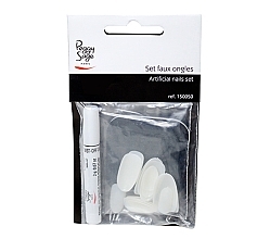 Set - Peggy Sage Artifical Nails Set (tips/20 + glue/2g) — photo N1