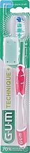 Technique+ Toothbrush, soft, pink - G.U.M Soft Compact Toothbrush — photo N1