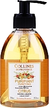 Fragrances, Perfumes, Cosmetics Citrus Liquid Soap - Collines de Provence Purifying Citrus Soap