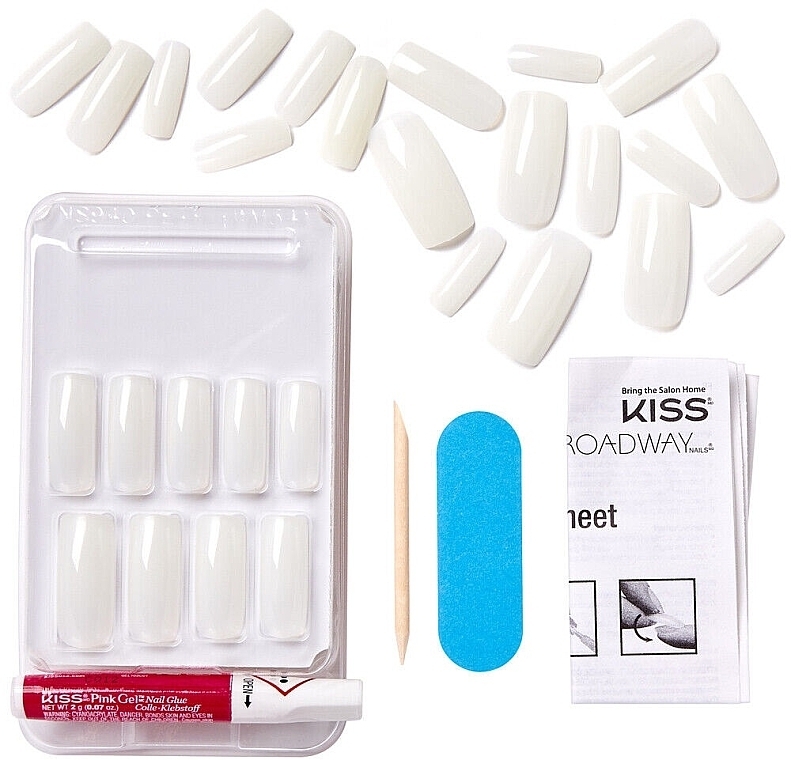 False Nails Set - Kiss Salon Naturals Go Rogue Flexi Fit — photo N2