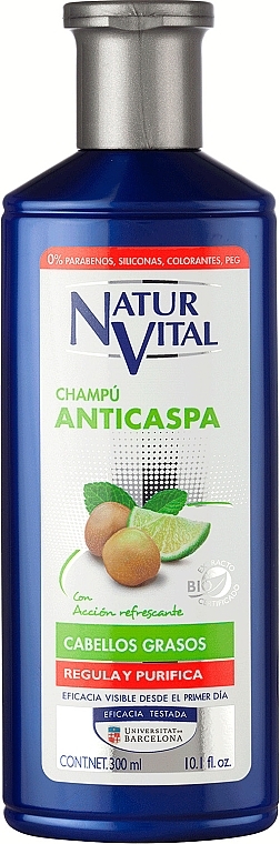 Anti-Danruff Shampoo for Oily Hair - Natur Vital Anticaspa Shampoo — photo N1