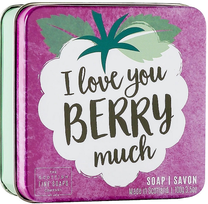 Berry Body Soap - Scottish Fine Soap In A Tin Fruits Berry Soap — photo N2