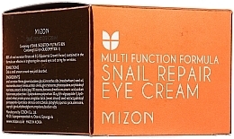 Strengthening Eye Cream - Mizon Snail Repair Eye Cream — photo N2