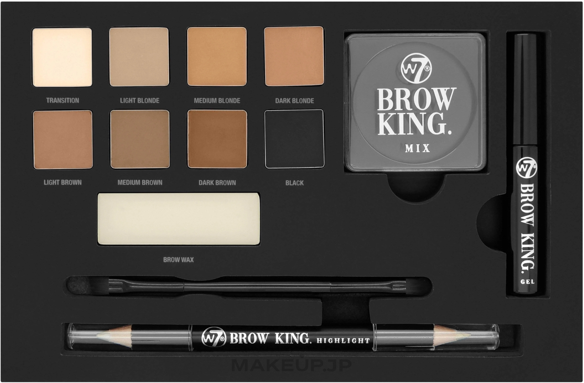 Brow Palette - W7 Brow King Ultimate Eye and Brow Palette — photo 10 g
