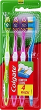 Fragrances, Perfumes, Cosmetics Medium Toothbrush, pink + blue + pink + green - Colgate Premier Medium