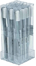 NISP50/12 Medium Hard Toothbrush Set, chrome, 12 pcs - Janeke Chromium Toothbrush — photo N1